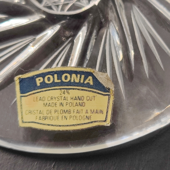 Pair of vintage | Pinwheel Crystal 🕯️ Candle stick holders | made in Poland - Picture 4 of 16